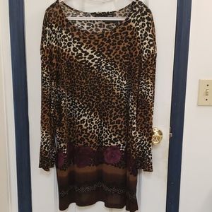 George Animal and Rose Print Blouse